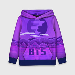 Толстовка-худи детская BTS: Violet Mountains, цвет: 3D-синий