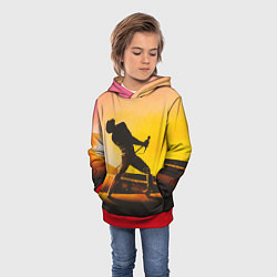 Толстовка-худи детская Bohemian Rhapsody, цвет: 3D-красный — фото 2