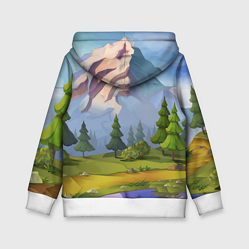Детская толстовка Fortnite: Forest View / 3D-Белый – фото 2