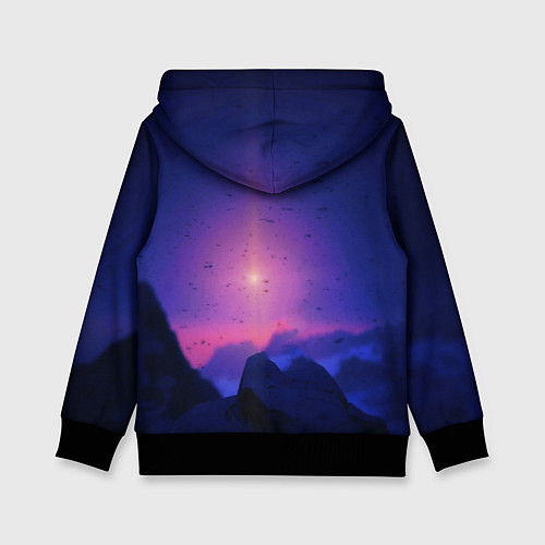 Детская толстовка Horizon Zero Dawn: Neon Space / 3D-Черный – фото 2