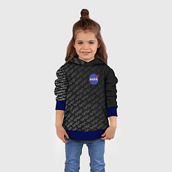 Толстовка-худи детская NASA: Dark Space, цвет: 3D-синий — фото 2