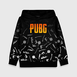 Толстовка-худи детская PUBG Master, цвет: 3D-черный