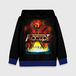 Толстовка-худи детская Accept: Flame Eagle, цвет: 3D-синий
