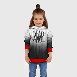 Толстовка-худи детская Dead by April, цвет: 3D-красный — фото 2
