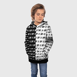 Толстовка-худи детская Off-White: Black & White, цвет: 3D-черный — фото 2