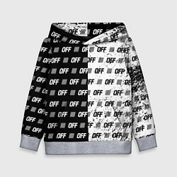 Толстовка-худи детская Off-White: Black & White, цвет: 3D-меланж
