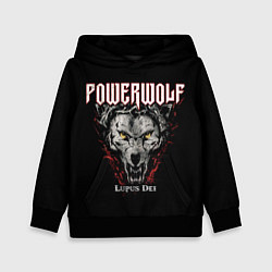 Толстовка-худи детская Powerwolf: Lupus Dei, цвет: 3D-черный