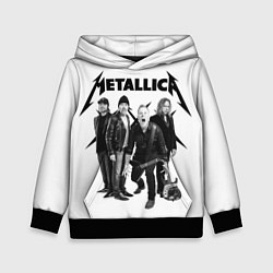 Толстовка-худи детская Metallica, цвет: 3D-черный