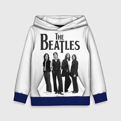 Толстовка-худи детская The Beatles: White Side, цвет: 3D-синий
