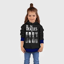Толстовка-худи детская The Beatles: Black Side, цвет: 3D-синий — фото 2