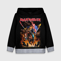 Толстовка-худи детская Iron Maiden: USA Warriors, цвет: 3D-меланж