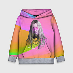 Толстовка-худи детская Billie Eilish: Pink Fashion, цвет: 3D-меланж