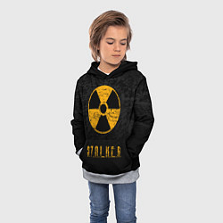 Толстовка-худи детская STALKER: Radioactive, цвет: 3D-меланж — фото 2
