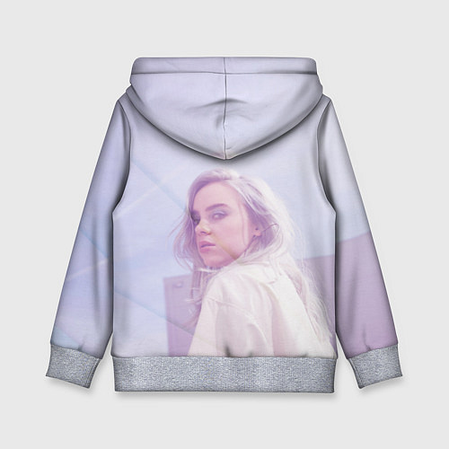 Детская толстовка Billie Eilish: Light Pink / 3D-Меланж – фото 2