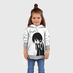 Толстовка-худи детская Бездомный бог, цвет: 3D-меланж — фото 2
