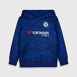 Толстовка-худи детская Chelsea home 19-20, цвет: 3D-синий