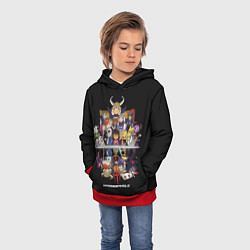 Толстовка-худи детская Undertale, цвет: 3D-красный — фото 2