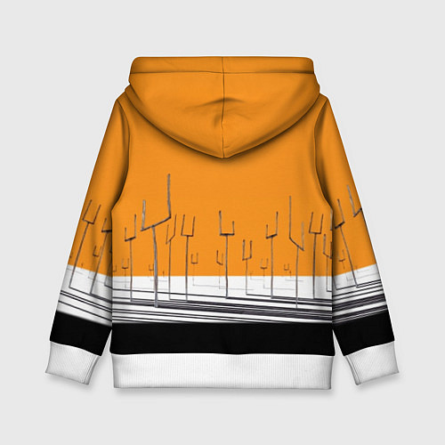 Детская толстовка Muse: Orange Mood / 3D-Белый – фото 2