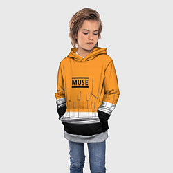 Толстовка-худи детская Muse: Orange Mood, цвет: 3D-меланж — фото 2
