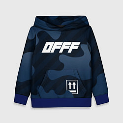 Толстовка-худи детская Off-White, цвет: 3D-синий