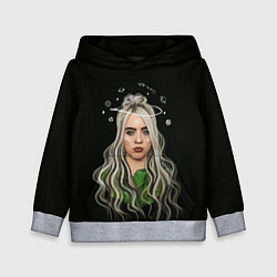 Толстовка-худи детская BILLIE EILISH, цвет: 3D-меланж