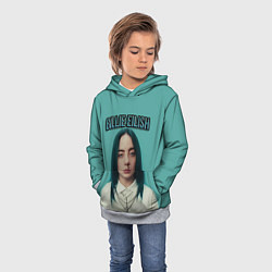 Толстовка-худи детская BILLIE EILISH, цвет: 3D-меланж — фото 2