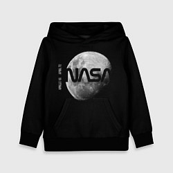 Толстовка-худи детская NASA Apollo 16, цвет: 3D-черный