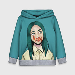 Толстовка-худи детская Billie Eilish: Blood, цвет: 3D-меланж