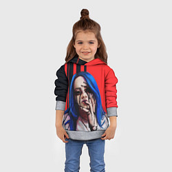 Толстовка-худи детская Billie Eilish: Demon, цвет: 3D-меланж — фото 2