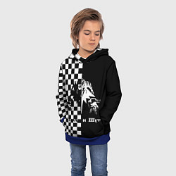 Толстовка-худи детская Король и Шут, цвет: 3D-синий — фото 2