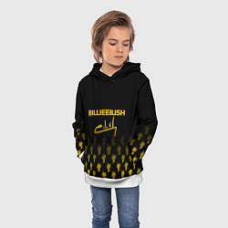 Толстовка-худи детская Billie Eilish: Yellow & Black Autograph, цвет: 3D-белый — фото 2