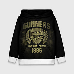 Толстовка-худи детская Arsenal, цвет: 3D-белый