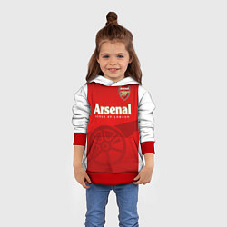 Толстовка-худи детская Arsenal, цвет: 3D-красный — фото 2