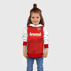 Толстовка-худи детская Arsenal, цвет: 3D-красный — фото 2