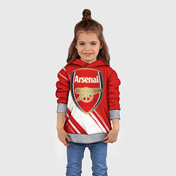 Толстовка-худи детская Arsenal, цвет: 3D-меланж — фото 2