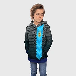 Толстовка-худи детская Аргентина форма, цвет: 3D-синий — фото 2