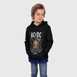 Толстовка-худи детская ACDC - hells bells, цвет: 3D-синий — фото 2