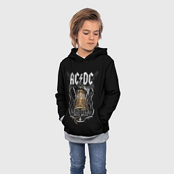 Толстовка-худи детская ACDC - hells bells, цвет: 3D-меланж — фото 2