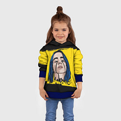 Толстовка-худи детская Billie Eilish, цвет: 3D-синий — фото 2