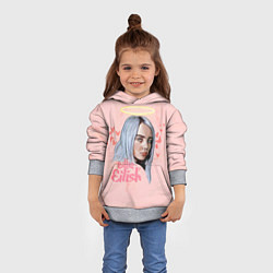 Толстовка-худи детская Billie Eilish, цвет: 3D-меланж — фото 2