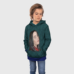 Толстовка-худи детская Billie Eilish, цвет: 3D-синий — фото 2