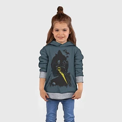 Толстовка-худи детская Batman, цвет: 3D-меланж — фото 2