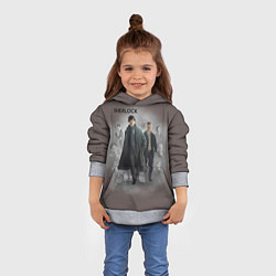 Толстовка-худи детская Sherlock, цвет: 3D-меланж — фото 2