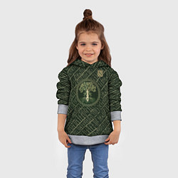 Толстовка-худи детская Дерево жизни, цвет: 3D-меланж — фото 2