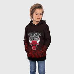 Толстовка-худи детская CHICAGO BULLS, цвет: 3D-черный — фото 2