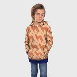 Толстовка-худи детская Лисья стая, цвет: 3D-синий — фото 2