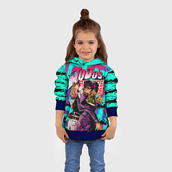 Толстовка-худи детская Jojo, цвет: 3D-синий — фото 2