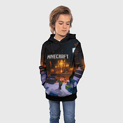 Толстовка-худи детская MINECRAFT, цвет: 3D-черный — фото 2