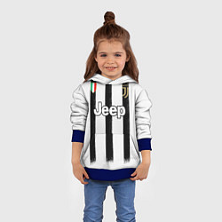 Толстовка-худи детская Juventus home 20-21, цвет: 3D-синий — фото 2