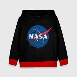 Толстовка-худи детская NASA Краски, цвет: 3D-красный